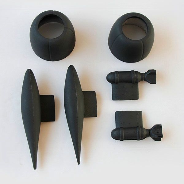 DYNAM P61 BLACK WIDOW COWL AND ORDNANCE