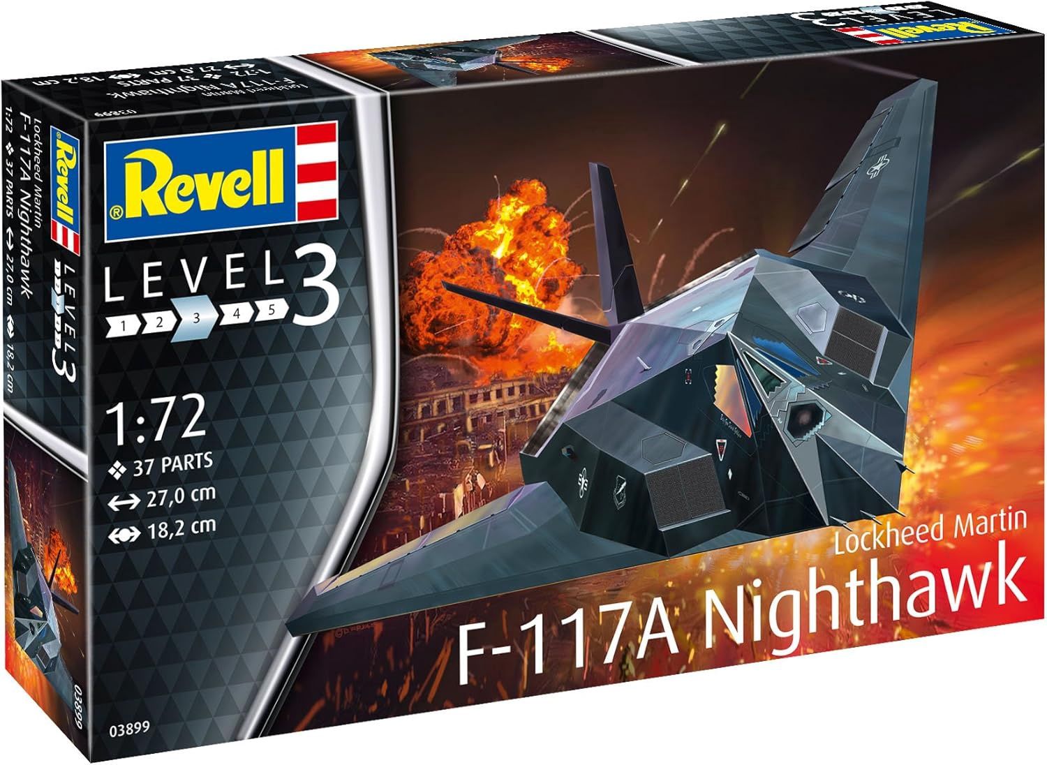 Aircraft Revell 1/72 Lockheed Martin F-117A Nighthawk Stealth Fighter