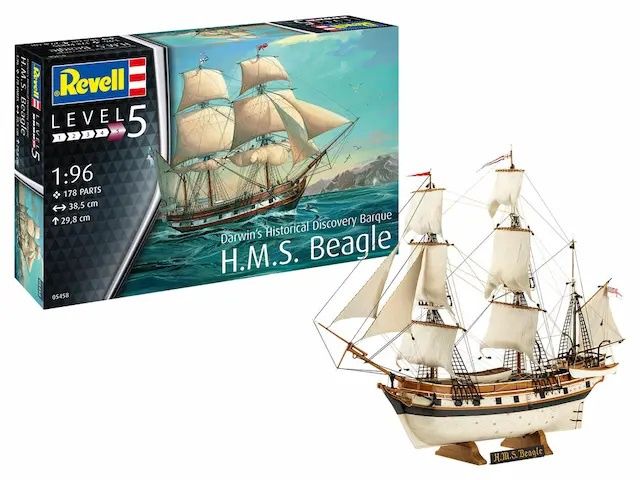 Ship Revell 1/96 Darwin's Historical Discovery Barque H.M.S. Beagle