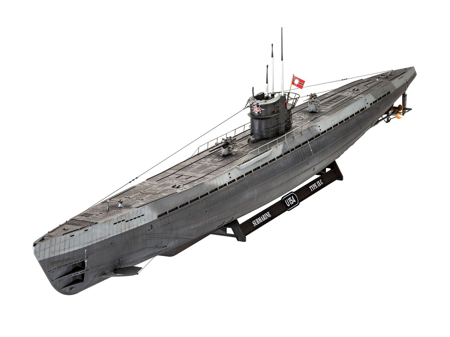 Ship Revell 1/72 German U-boat Type IXc U-67/U-154