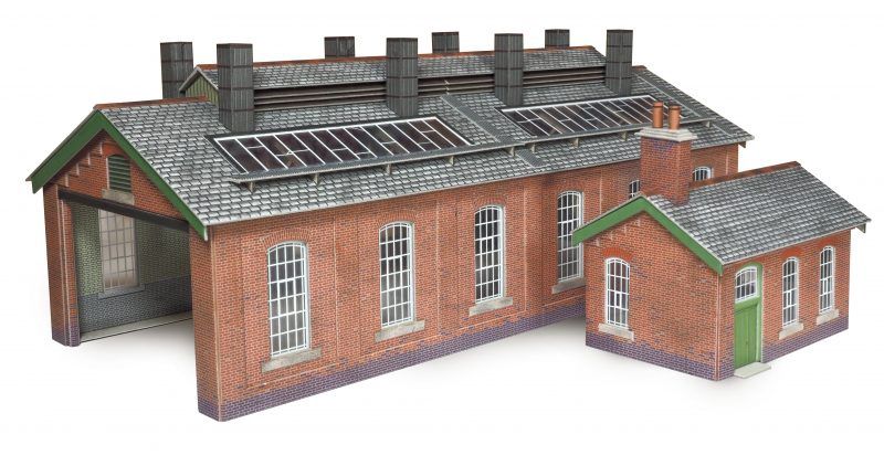 Red Brick Double Track Engine Shed (OO)