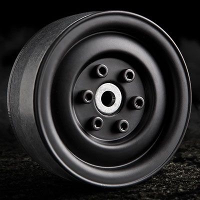 SR03 1.9" Beadlock Wheels (Matt Black, Pair)