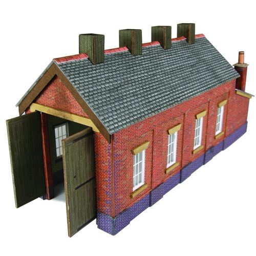 Single Track Engine Shed, Red Brick (N)