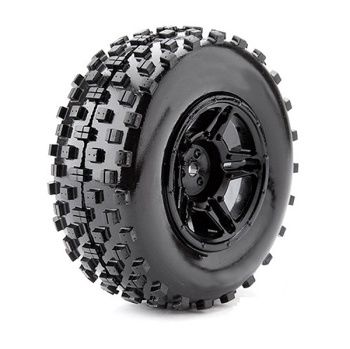 Rock Block Tyres on Wheels - Black