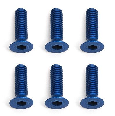 Team Associated Factory Team M3X10 Fhcs Blue Aluminium (6)