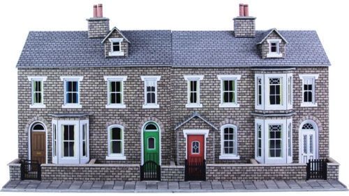 Low Relief Stone Terraced House Fronts (OO) (Discontinued)