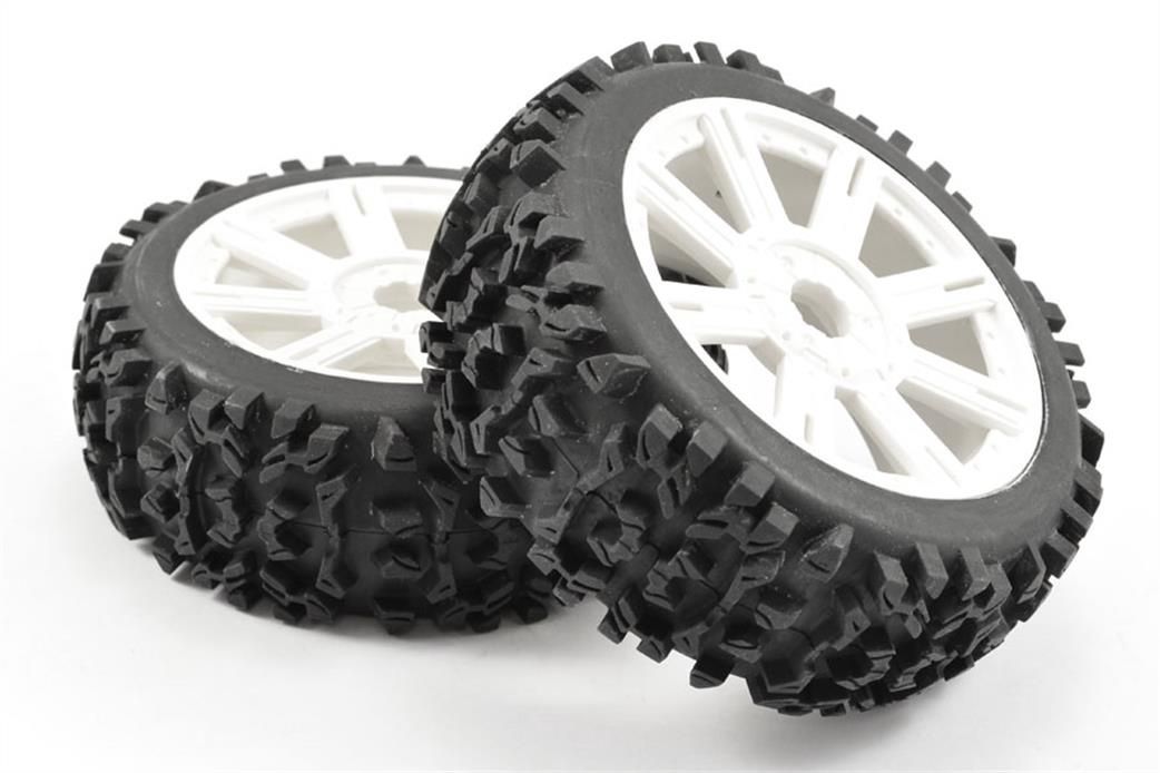 1/8 Premounted Spike Tyres On Wheels