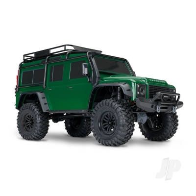 TRX-4 Land Rover Defender 1:10 4X4 Electric Trail Crawler, Green (+ TQi 4-ch, XL-5 HV, Titan 550, Clipless Body)