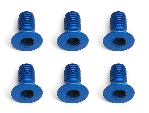 Team Associated Factory Team M3X6 Fhcs Blue Aluminium (6)