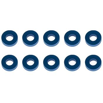 ASSOCIATED WASHERS 7.8 x 3.5 x 2.0mm BLUE ALUMINIUM (10)