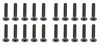 Team Associated M3 X 16mm Flat Head Hex Screws (10)