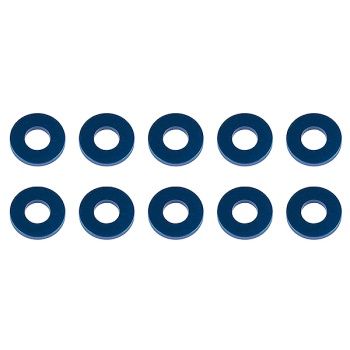 ASSOCIATED WASHERS 7.8 x 3.5 x 1.0mm BLUE ALUMINIUM (10)