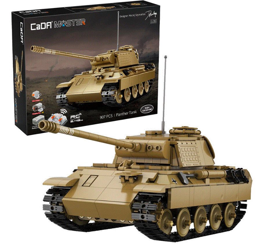 German Panther Tank with RC Function (907 Bricks)