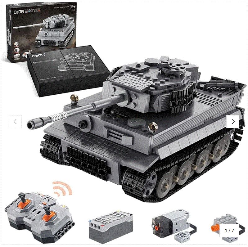 Tiger I Tank with RC Function (975 Bricks)
