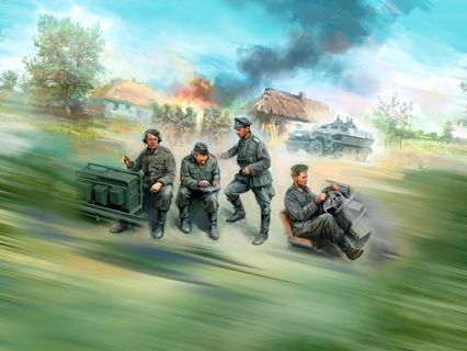 Military ICM 1/35 German Command Vehicle Crew (1939-1942) 4 Figures