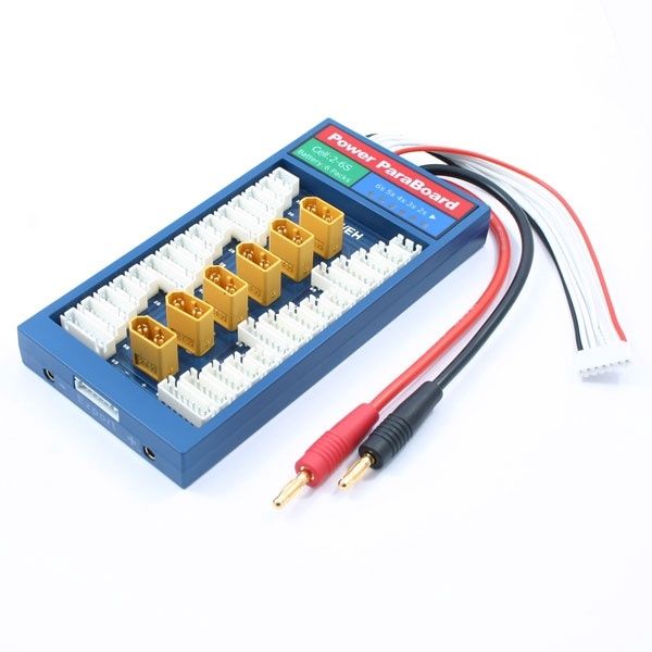 ETRONIX POWER PARABOARD 6PK w/XT60 CONNECTOR &amp; XH BALANCE