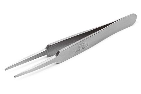 Straight Tweezers with Rounded Tips