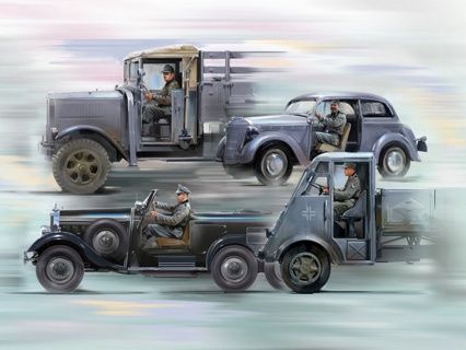 Military ICM 1/35 German Drivers (1939-1945) 4 Figures