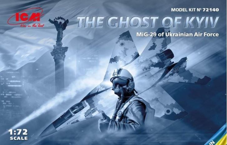 Aircraft ICM 1/72 Ukranian Air Force MiG-29 "The Ghost of Kyiv"
