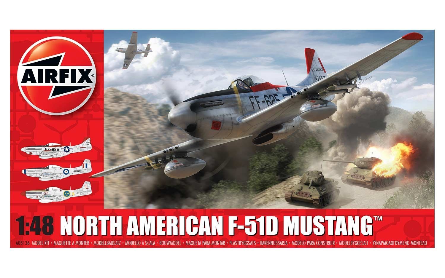 Aircraft Airfix 1/48 North American F51D Mustang
