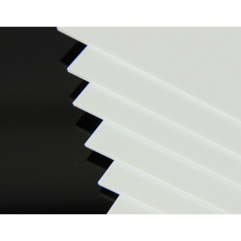 12x24in (30x60cm) White Sheet .020in Thick (12 Sheet per pack)