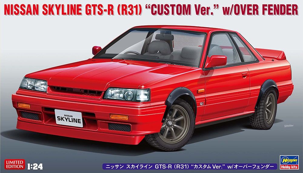 Cars, Bikes and Trucks Hasegawa 1/24 Nissan Skyline GTS-R R31 Custom With Over Fender