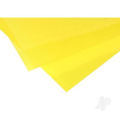 9904 6x12in (15x30cm) Transparent Coloured Sheet .010in Thick Yellow (2 Sheet per pack)