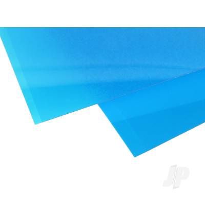 9902 6x12in (15x30cm) Transparent Coloured Sheet .010in Thick Blue (2 Sheet per pack)