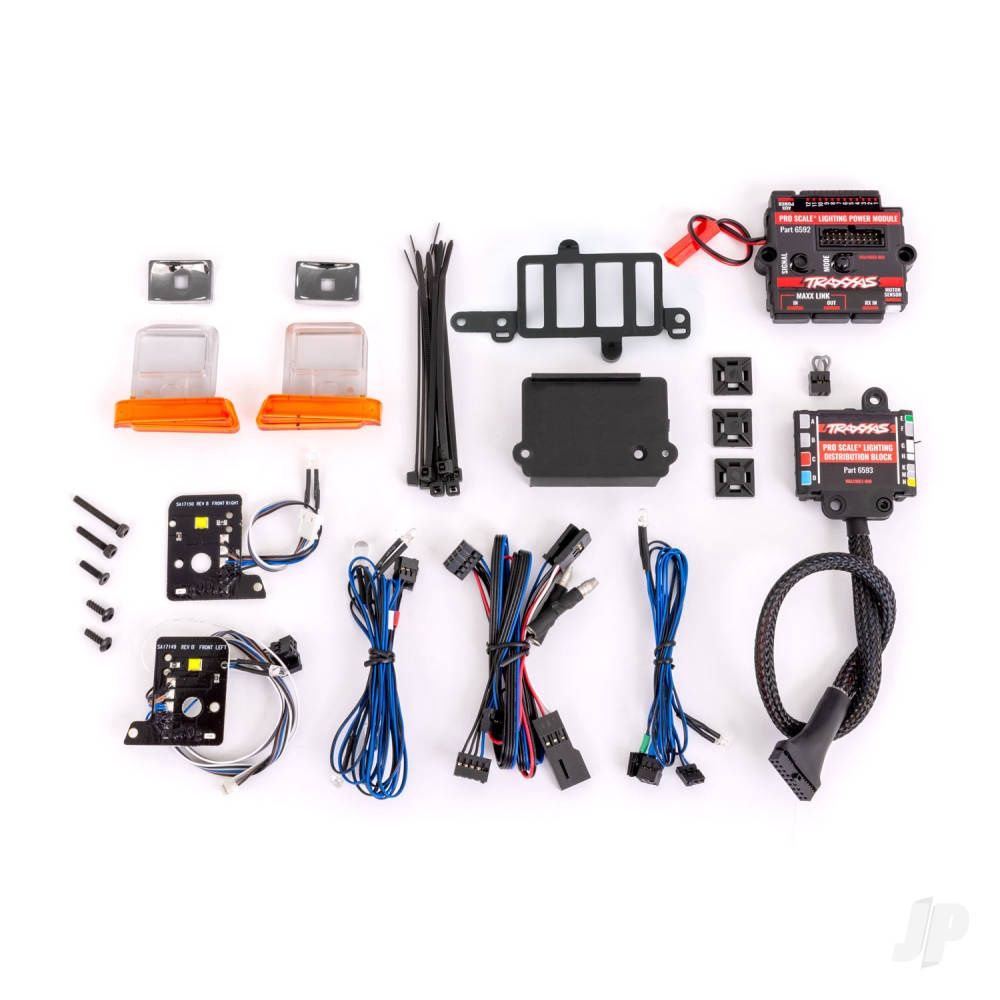 Pro Scale LED light set, TRX-4 Ford Bronco (1979) or Ford F-150 (1979), complete with power module (contains headlights, tail lights, side marker lights, &amp; distribution block) (fits #8010 or 9230 seri