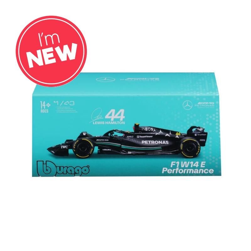 1:43 F1 MERCEDES AMG W15 2024 WITH HELMET HAMILTON