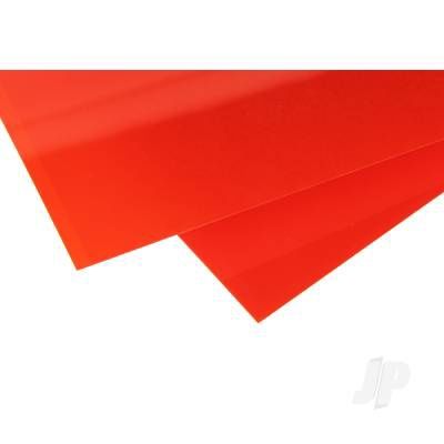 9901 6x12in (15x30cm) Transparent Coloured Sheet .010in Thick Red (2 Sheet per pack)