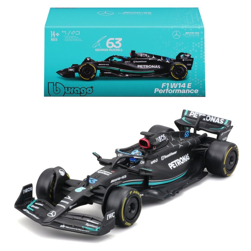 1:43 F1 MB W14 #63 w/Helmet 2023 - George Russell
