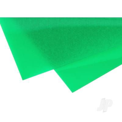 9903 6x12in (15x30cm) Transparent Coloured Sheet .010in Thick Green (2 Sheet per pack)