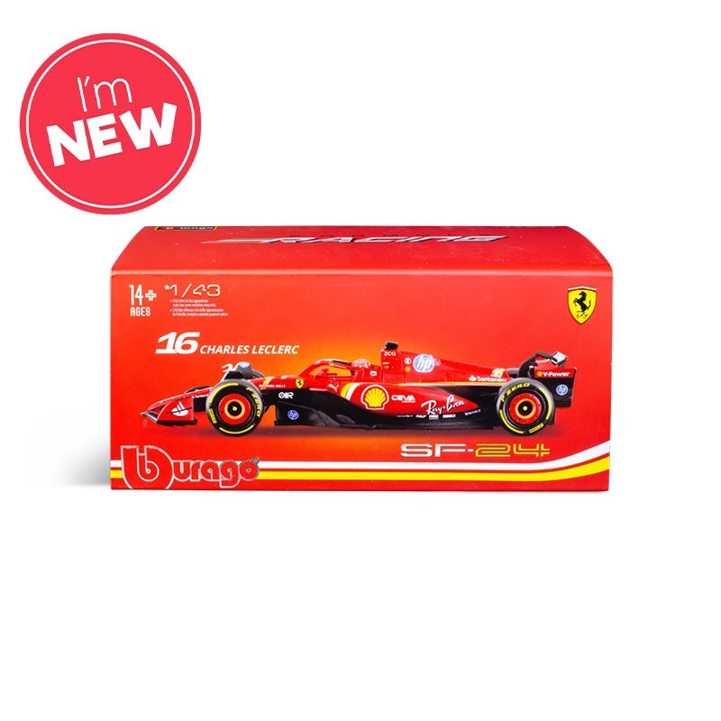 1:43 F1 2024 FERRARI SF-24 WITH HELMET LECLERC