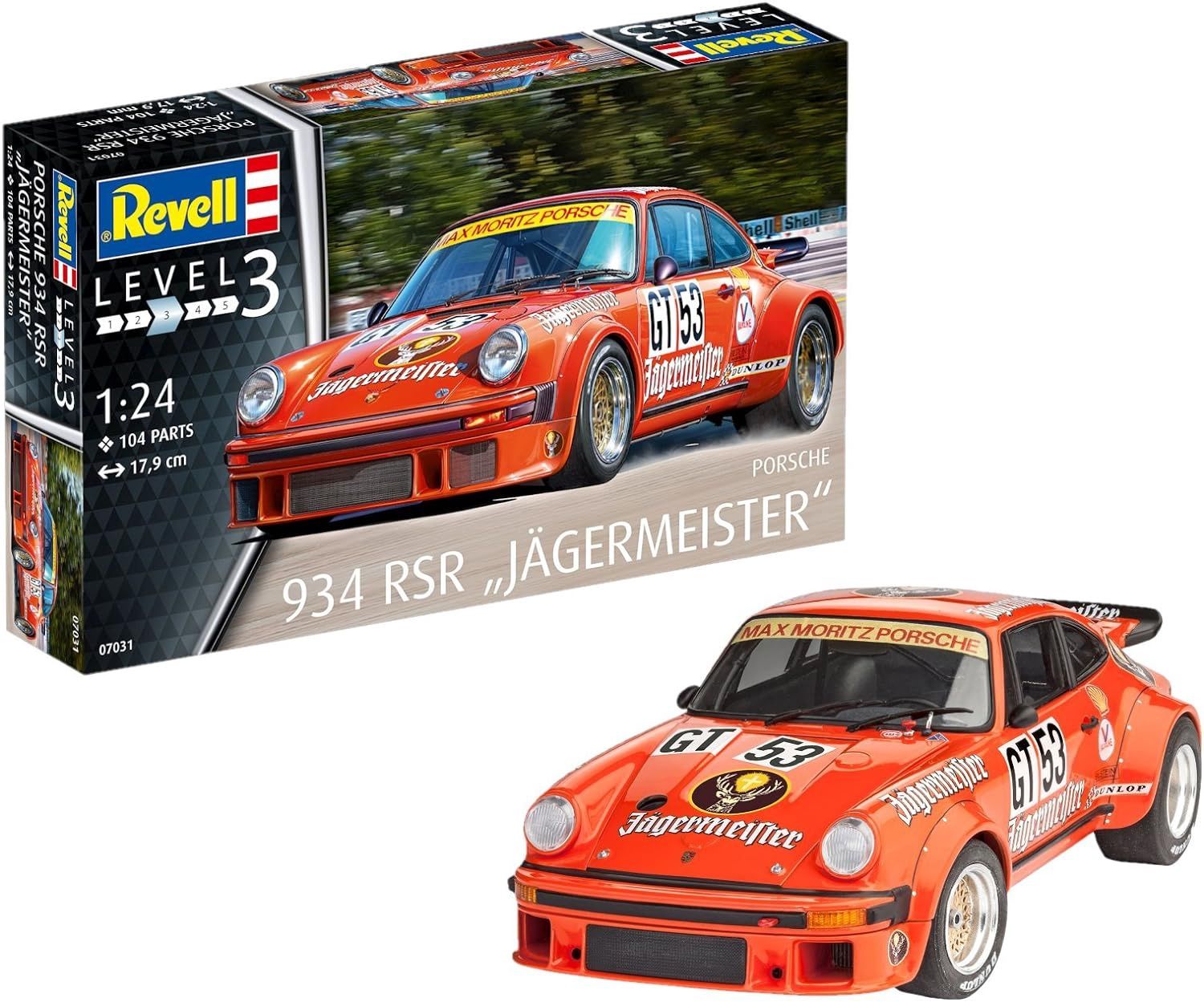 Cars, Bikes and Trucks Revell 1/24 Porsche 934 RSR Jagermeister