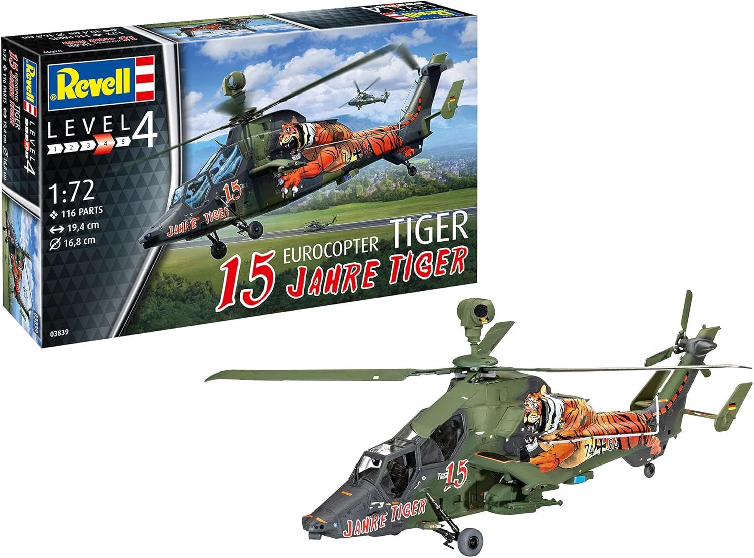 Aircraft Revell 1/72 Eurocopter Tiger "15 Jahre Tiger"