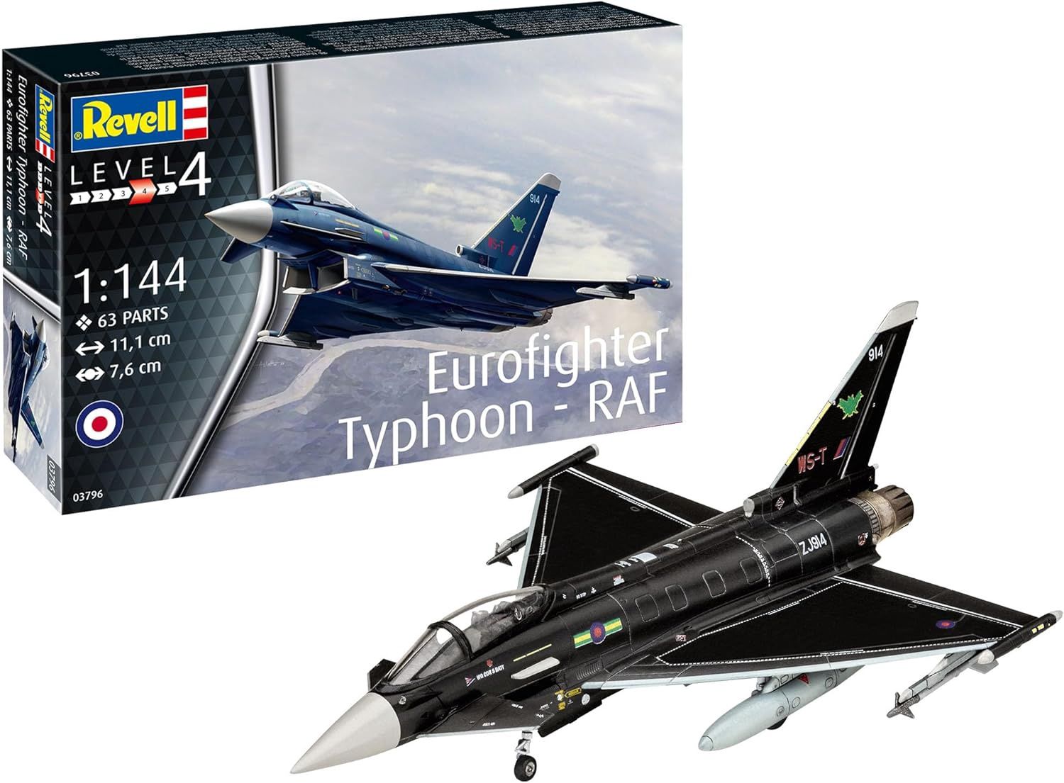 Aircraft Revell 1/144 Eurofighter Typhoon – RAF