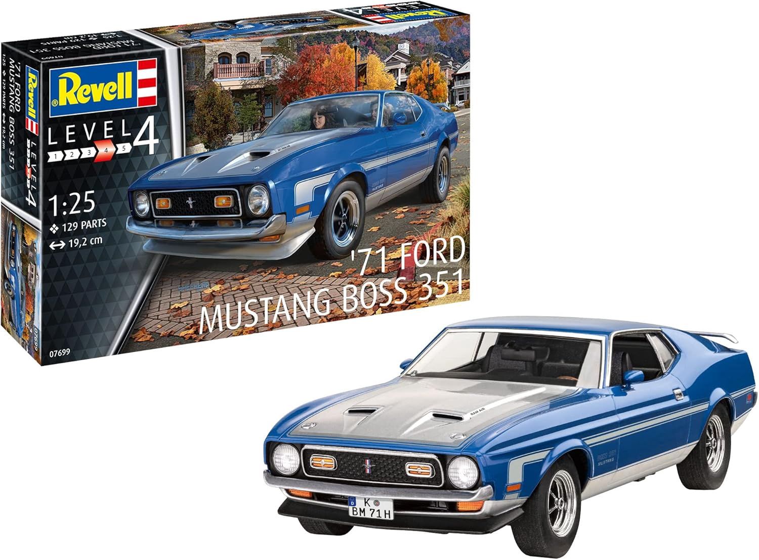Cars, Bikes and Trucks Revell 1/25 71 Ford Mustang Boss 351