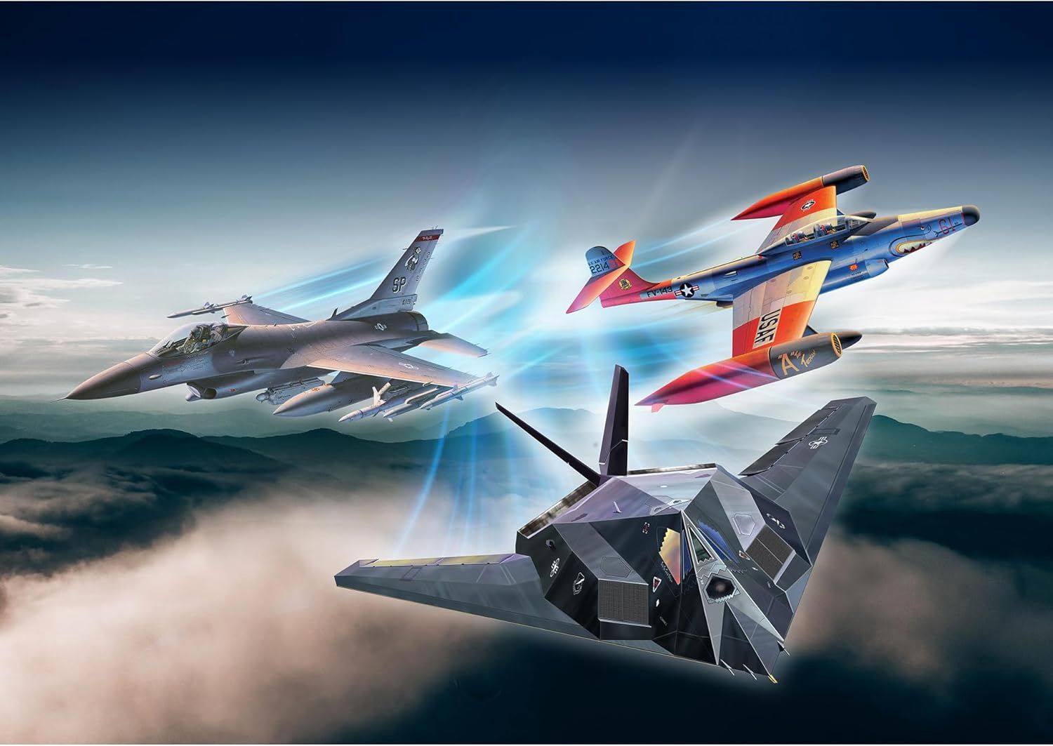 Aircraft Revell 1/72 Gift Set US Air Force 75th Anniversary