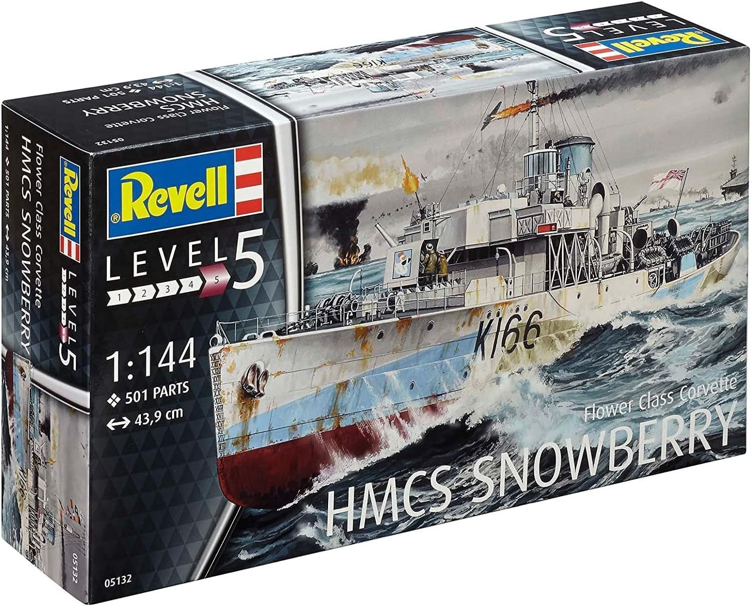 Ship Revell 1/144 Flower Class Corvette HMCS Snowberry