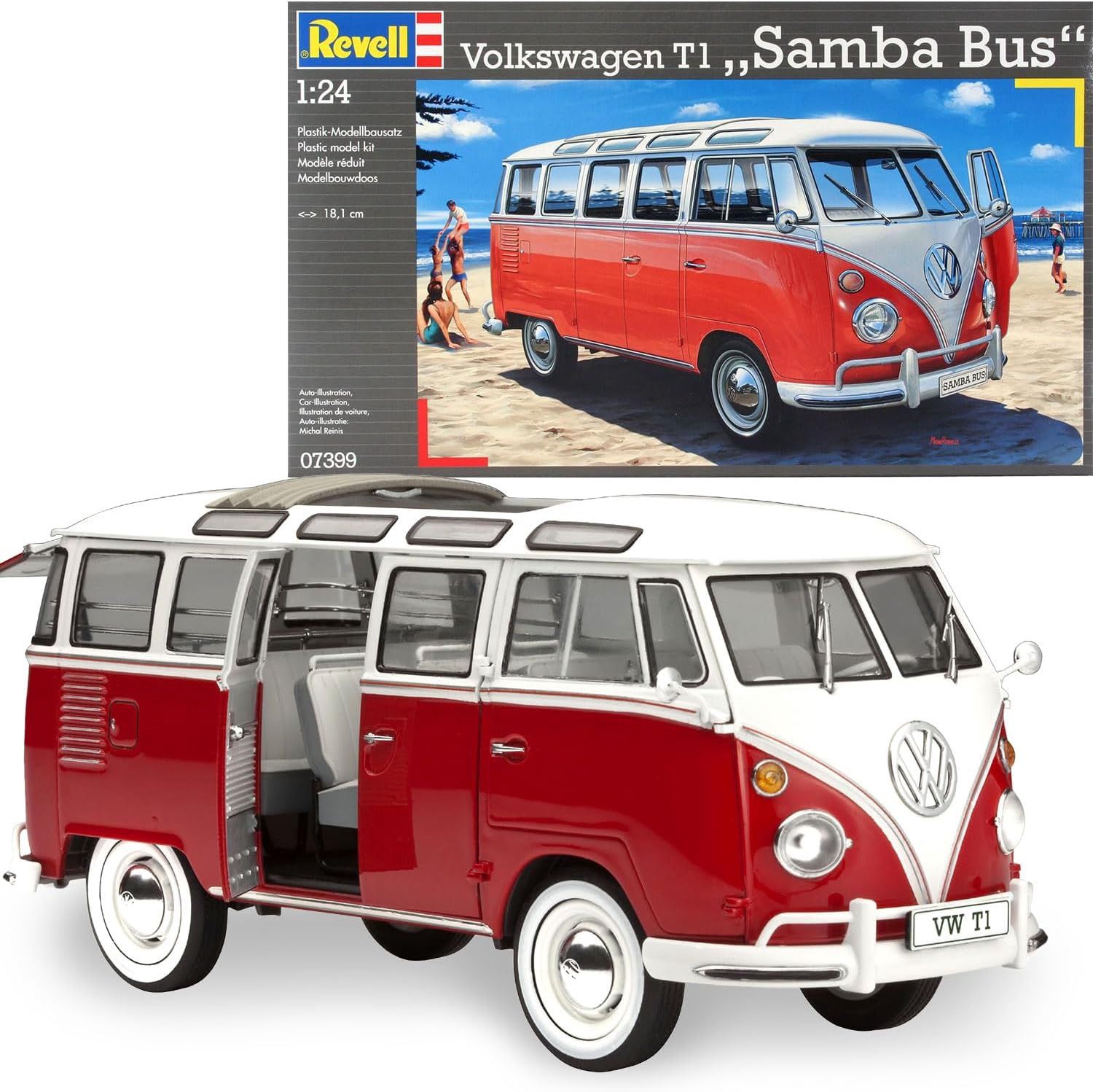 Cars, Bikes and Trucks Revell 1/24 Volkswagen T1 Samba Bus