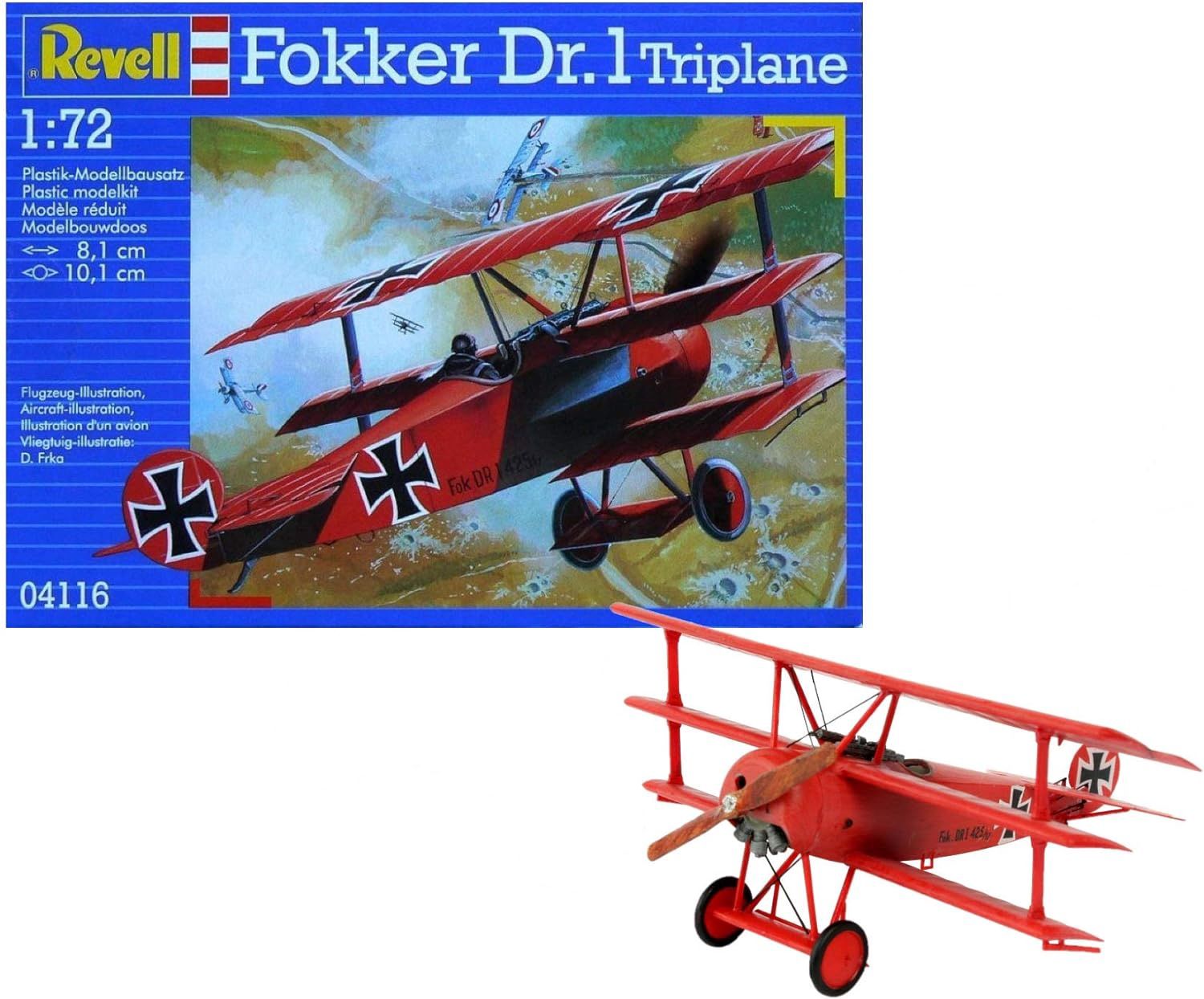Aircraft Revell 1/72 German WWI Fokker Dr.1 Triplane