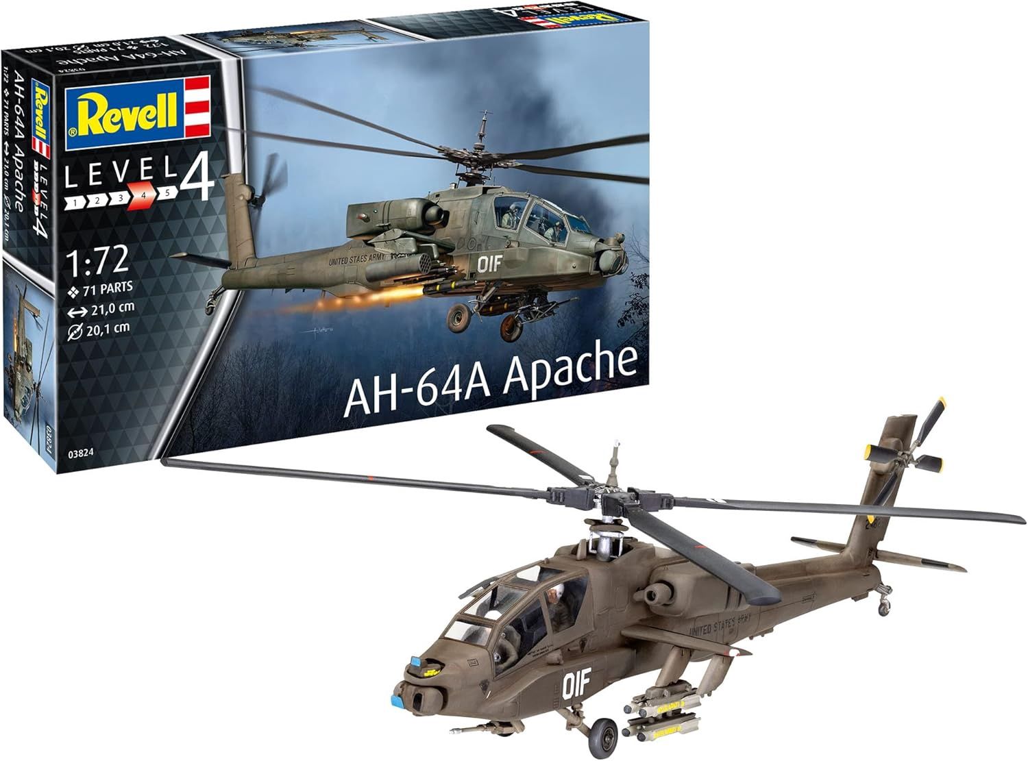 Aircraft Revell 1/72 AH-64A Apache