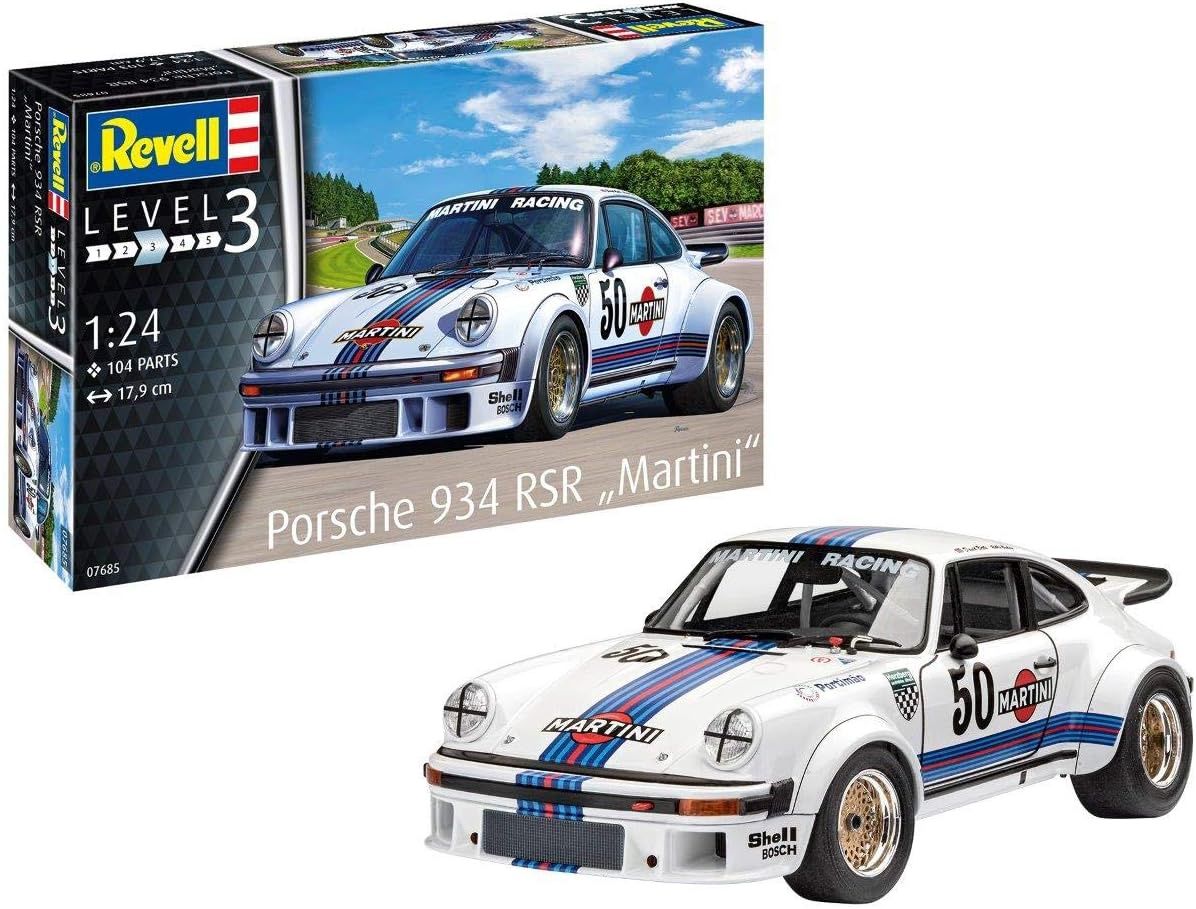 Cars, Bikes and Trucks Revell 1/24 Porsche 934 RSR “Martini”