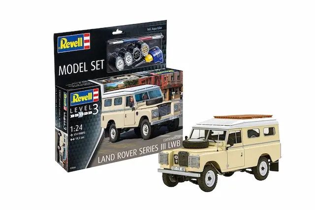Cars, Bikes and Trucks Revell 1/24 Model Set Land Rover Series III LWB