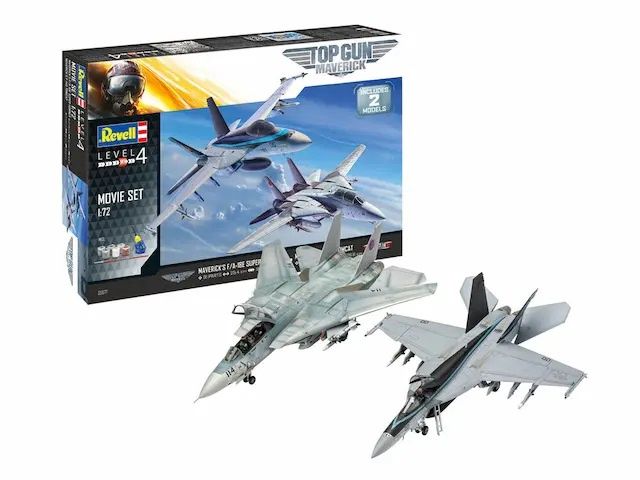 Space, Sci-Fi and TV Revell 1/72 Top Gun Maverick Movie Set (2 Models)