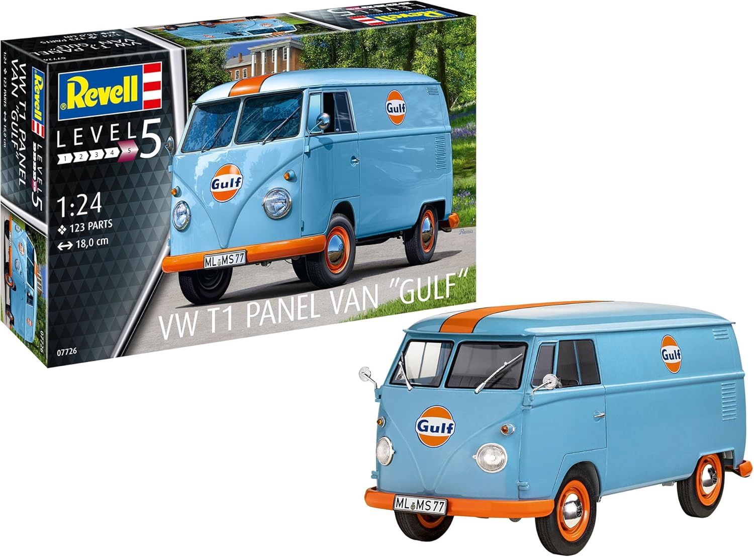 Cars, Bikes and Trucks Revell 1/24 VW T1 Panel Van (Gulf Decoration)