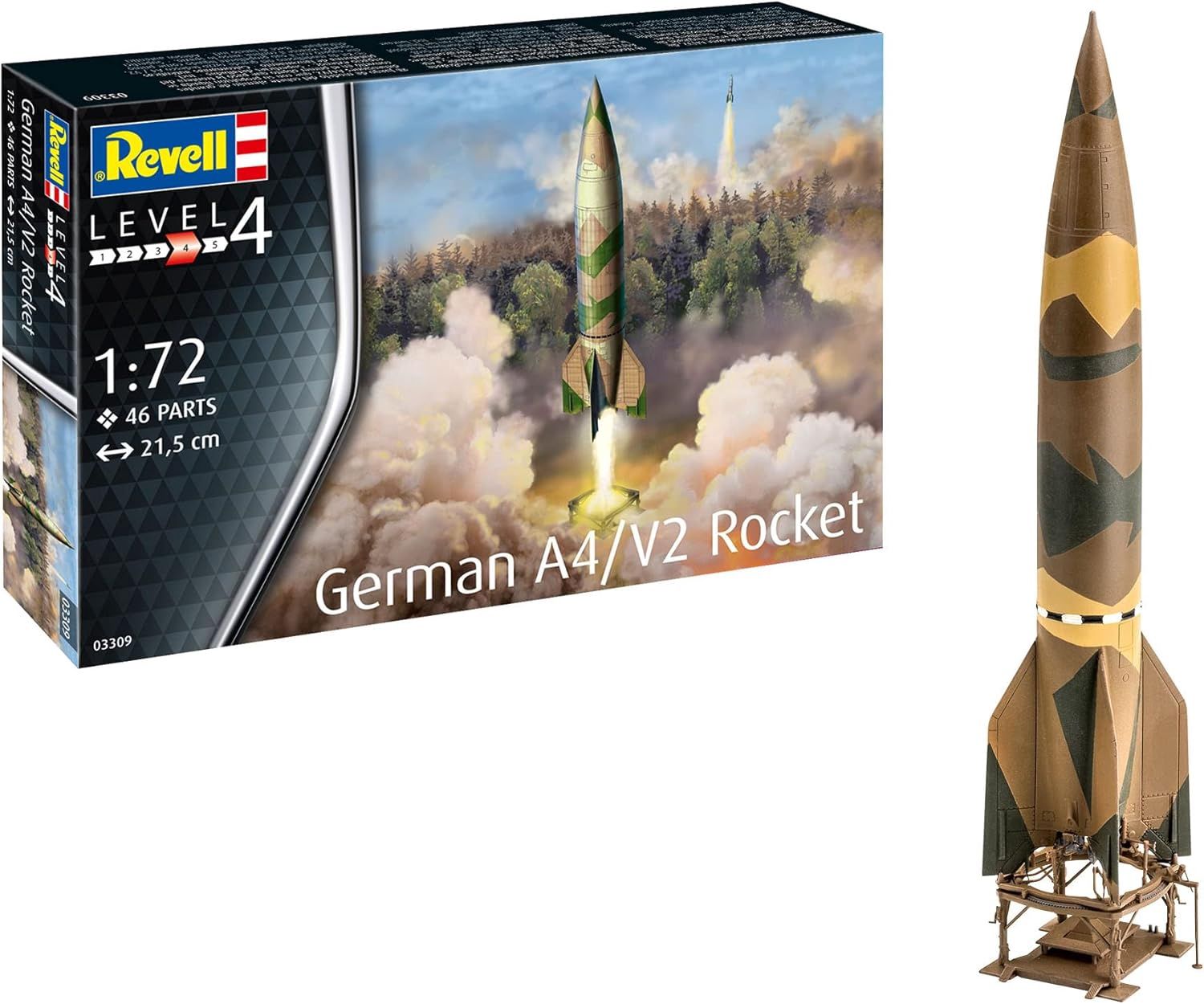 Military Revell 1/72 German A4/V2 Rocket