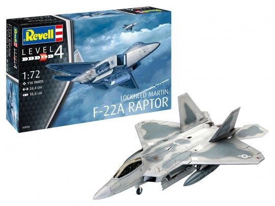 Aircraft Revell 1/72 Lockheed Martin F-22A Raptor