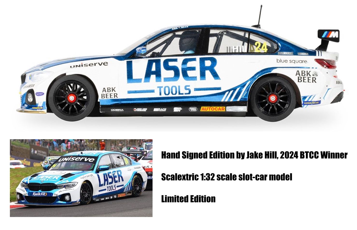 BMW 330e NGTC - Laser Tools - Jake Hill (Championship Winner) *Signed Edition*